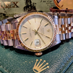 Rolex Watch | 31 Jewel Rolex Oyster Perpetual DateJust Wrist Watch with Orig Box, Tags & Booklet